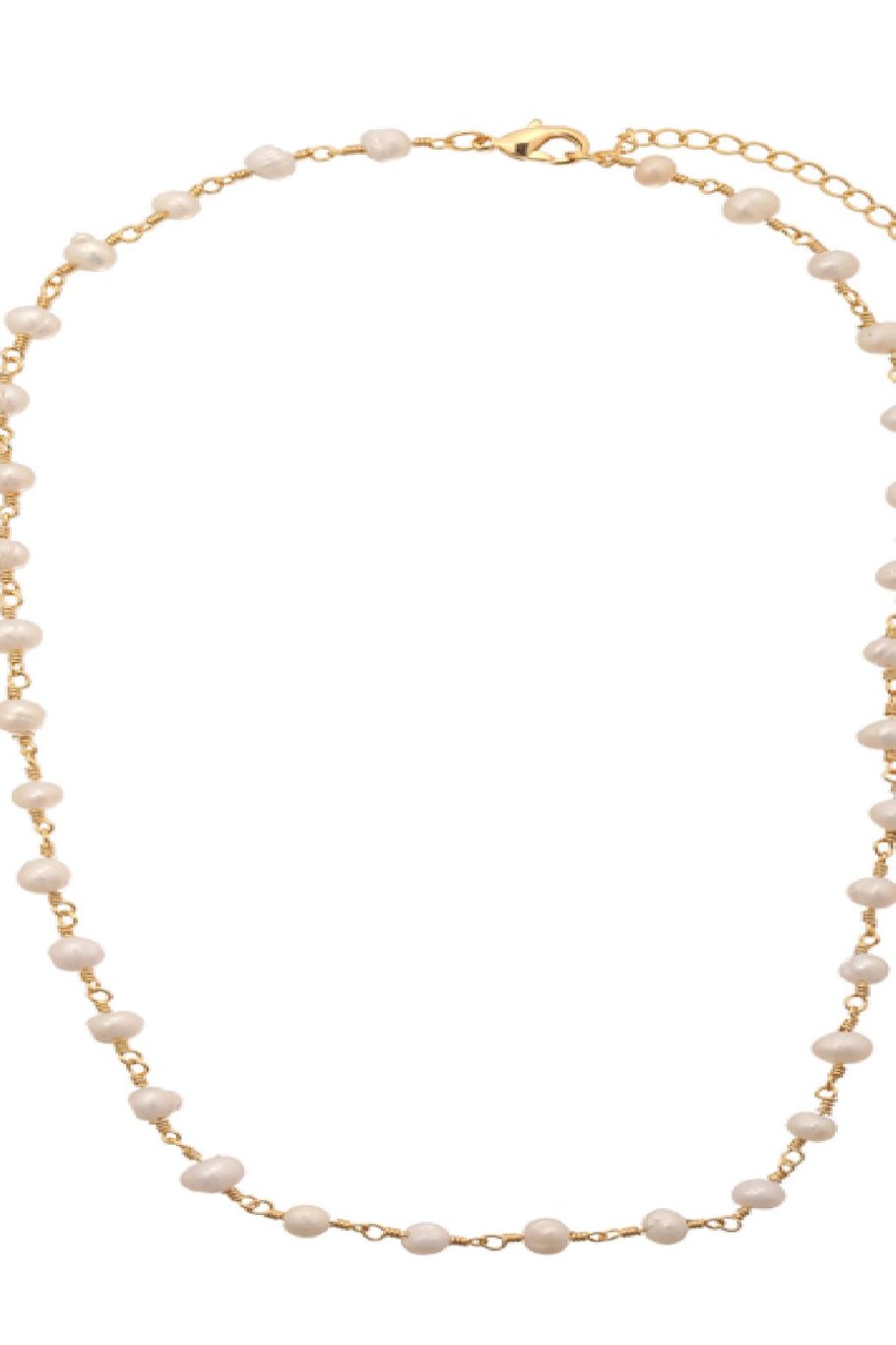 Kette Chain of Pearls Goldfarbe Vergoldet Bild5
